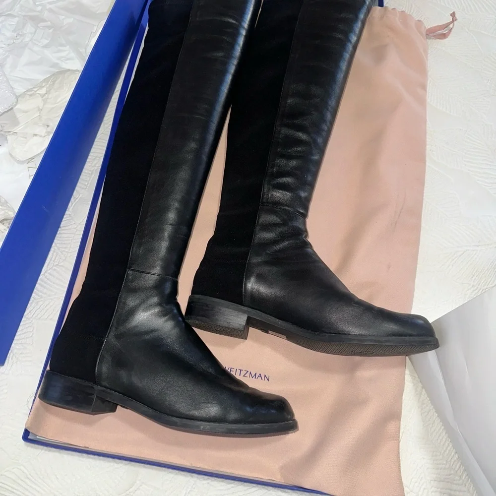 Stuart Weitzman Leather over the knee 5050 boots